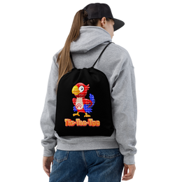 DR.EPIC Tic-Tac-Toe Drawstring Bag Parrot