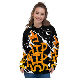 EPIC MUSICA - Hip-Hop Graffiti - Men & Women Hoodie Orange