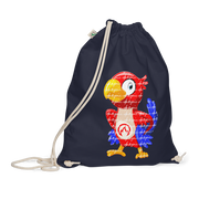 DR.EPIC Tic-Tac-Toe Organic Cotton Drawstring Bag Style 2