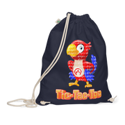 DR.EPIC Tic-Tac-Toe Organic Cotton Drawstring Bag