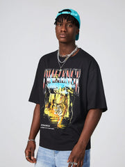 Faux suede biker jacket